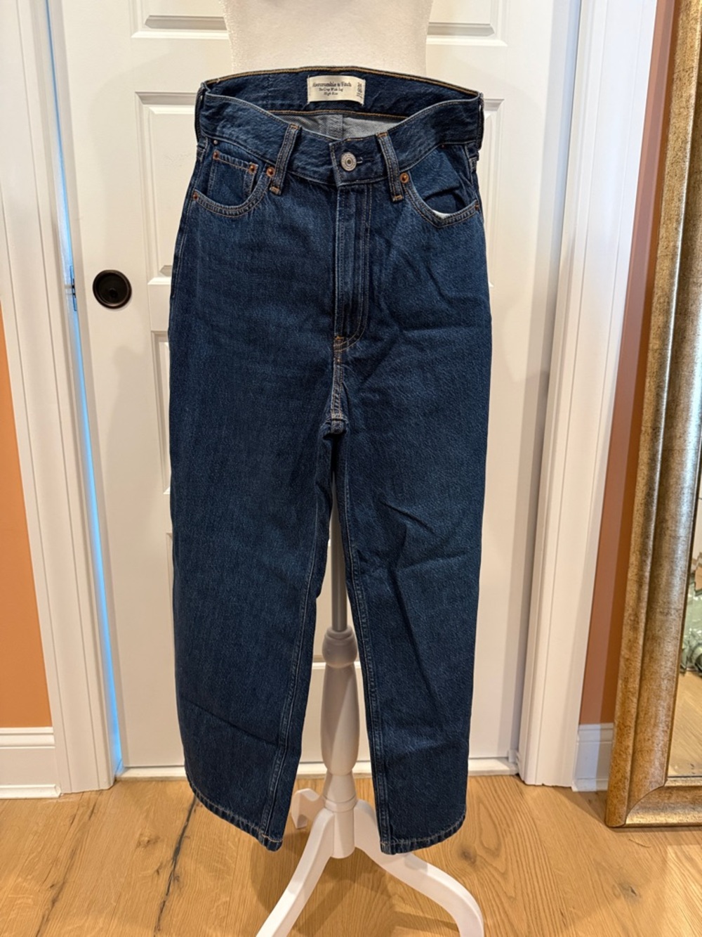 Abercrombie The Crop Wide Leg High Rise